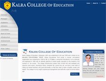 Tablet Screenshot of kalracollege.org